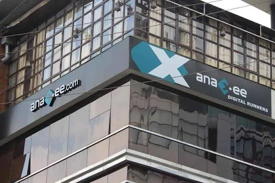 Building façade and Anaxee signage at MPSEDC IT Park, Indore.